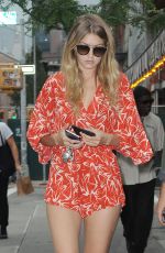 GIGI HADID Out and About in New York 09/10/2015