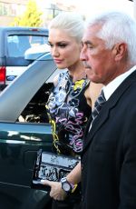 GWEN STEFANI Arrives at Cake Mix in Los Angeles 09/24/2015