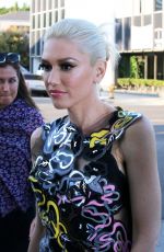 GWEN STEFANI Arrives at Cake Mix in Los Angeles 09/24/2015
