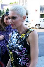 GWEN STEFANI Arrives at Cake Mix in Los Angeles 09/24/2015