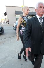 GWEN STEFANI Arrives at Cake Mix in Los Angeles 09/24/2015