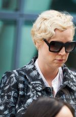 GWENDOLINE CHRISTIE at Heathrow Airport in London 09/22/2015