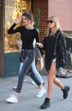 HAILEY BALDWIN and KENDALL JENNER Out and About in New York 08/31/2015