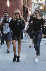 HAILEY BALDWIN and KENDALL JENNER Out and About in New York 08/31/2015
