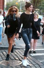 HAILEY BALDWIN and KENDALL JENNER Out and About in New York 08/31/2015