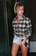 HAILEY BALDWIN in Cut-off Out in New York 09/01/2015