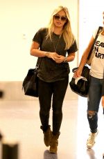 HILARY DUFF Arrives at Los Angeles International Airport 09/08/2015