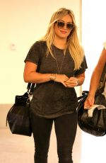 HILARY DUFF Arrives at Los Angeles International Airport 09/08/2015