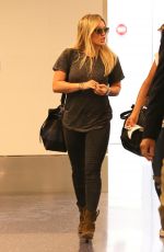 HILARY DUFF Arrives at Los Angeles International Airport 09/08/2015