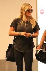 HILARY DUFF Arrives at Los Angeles International Airport 09/08/2015