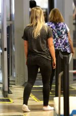 HILARY DUFF Arrives at Los Angeles International Airport 09/08/2015