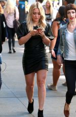 HILARY DUFF Heading to the Set of Younger in New York 09/23/2015