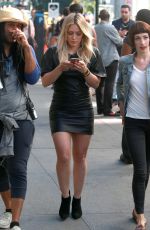 HILARY DUFF Heading to the Set of Younger in New York 09/23/2015