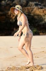 HILARY DUFF in Bikini at a Beach in Hawaii 09/04/2015