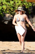 HILARY DUFF in Bikini at a Beach in Hawaii 09/04/2015