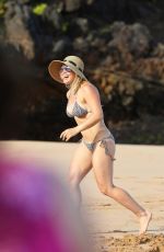 HILARY DUFF in Bikini at a Beach in Hawaii 09/04/2015