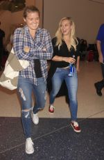 HILARY DUFF in Jeans at Los Angeles international Airport 09/16/2015