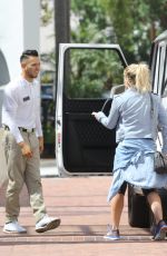 HILARY DUFF Out and About in Beverly Hills 09/17/2015
