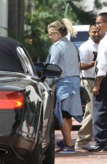 HILARY DUFF Out and About in Beverly Hills 09/17/2015