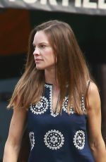 HILARY SWANK Out and About in New York 09/11/2015