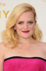 ELISABETH MOSS at 2015 Emmy Awards in Los Angeles 09/20/2015
