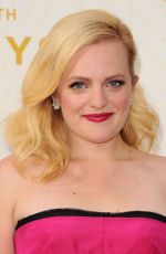 ELISABETH MOSS at 2015 Emmy Awards in Los Angeles 09/20/2015