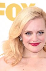 ELISABETH MOSS at 2015 Emmy Awards in Los Angeles 09/20/2015