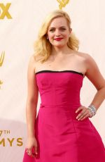 ELISABETH MOSS at 2015 Emmy Awards in Los Angeles 09/20/2015