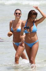 DEVIN BRUGMAN and NATASHA OAKLEY in Bikinis at a Beach in Miami 09/10/2015