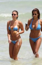 DEVIN BRUGMAN and NATASHA OAKLEY in Bikinis at a Beach in Miami 09/10/2015