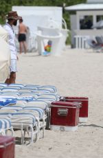 DEVIN BRUGMAN and NATASHA OAKLEY in Bikinis at a Beach in Miami 09/10/2015