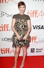 KATE MARA at The Martian Premiere at 2015 Toronto International Film Festival 09/11/2015