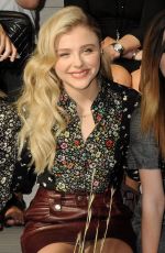 CHLOE MORETZ at The Coach Fashion Show in New York 09//15/2015