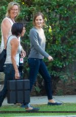 EMMA WATSON on the Set of The Circle in Los Angeles 09/18/2015