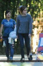 EMMA WATSON on the Set of The Circle in Los Angeles 09/18/2015