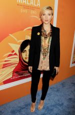 SCARLETT JOHANSSON at He Mamed Me Malala Premiere in New York 09/24/2015