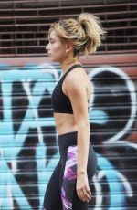 HAILEY BALDWIN in tank Top on the Set of a Photoshoot in New York 09/02/2015
