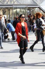 DEMI LOVATO Out and About in Paris 09/06/2015