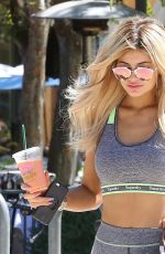 KYLIE JENNER in Tights Out and About in Los Angeles 09/07/2015