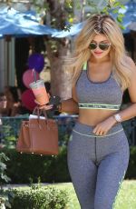 KYLIE JENNER in Tights Out and About in Los Angeles 09/07/2015