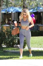 KYLIE JENNER in Tights Out and About in Los Angeles 09/07/2015