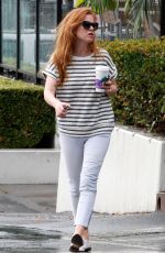 ISLA FISHER at The Coffee Bean & Tea Leaf in Sherman Oaks 09/15/2015