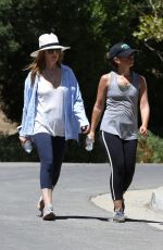 ISLA FISHER in Leggings Out Hiking in Los Angeles 08/30/2015