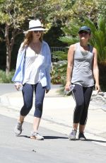 ISLA FISHER in Leggings Out Hiking in Los Angeles 08/30/2015