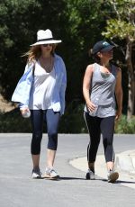 ISLA FISHER in Leggings Out Hiking in Los Angeles 08/30/2015