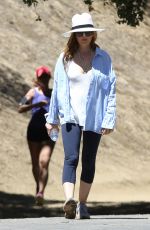 ISLA FISHER Out Hiking in Los Angeles 08/30/2015