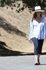 ISLA FISHER Out Hiking in Los Angeles 08/30/2015