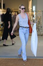 JANUARY JONES Shopping at Zimmermann on Melrose Place in West Hollwood 09/23/2015