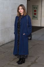JENNA LOUISE COLEMAN Out Leaves BBC Radio 1 Studio in London 09/18/2015