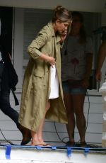 JENNIFER ANISTON on the Set of Mothers Day in Atlanta 08/31/2015